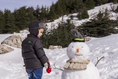lebanon-maaserelchouf-cedars-reserve-snowman-winter